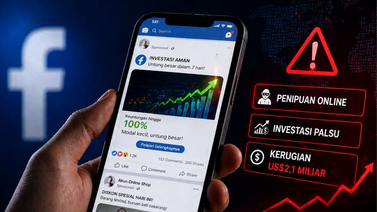 Waspada! Facebook Dominasi Penipuan Medsos, Kerugian Global Tembus Rp34 Triliun